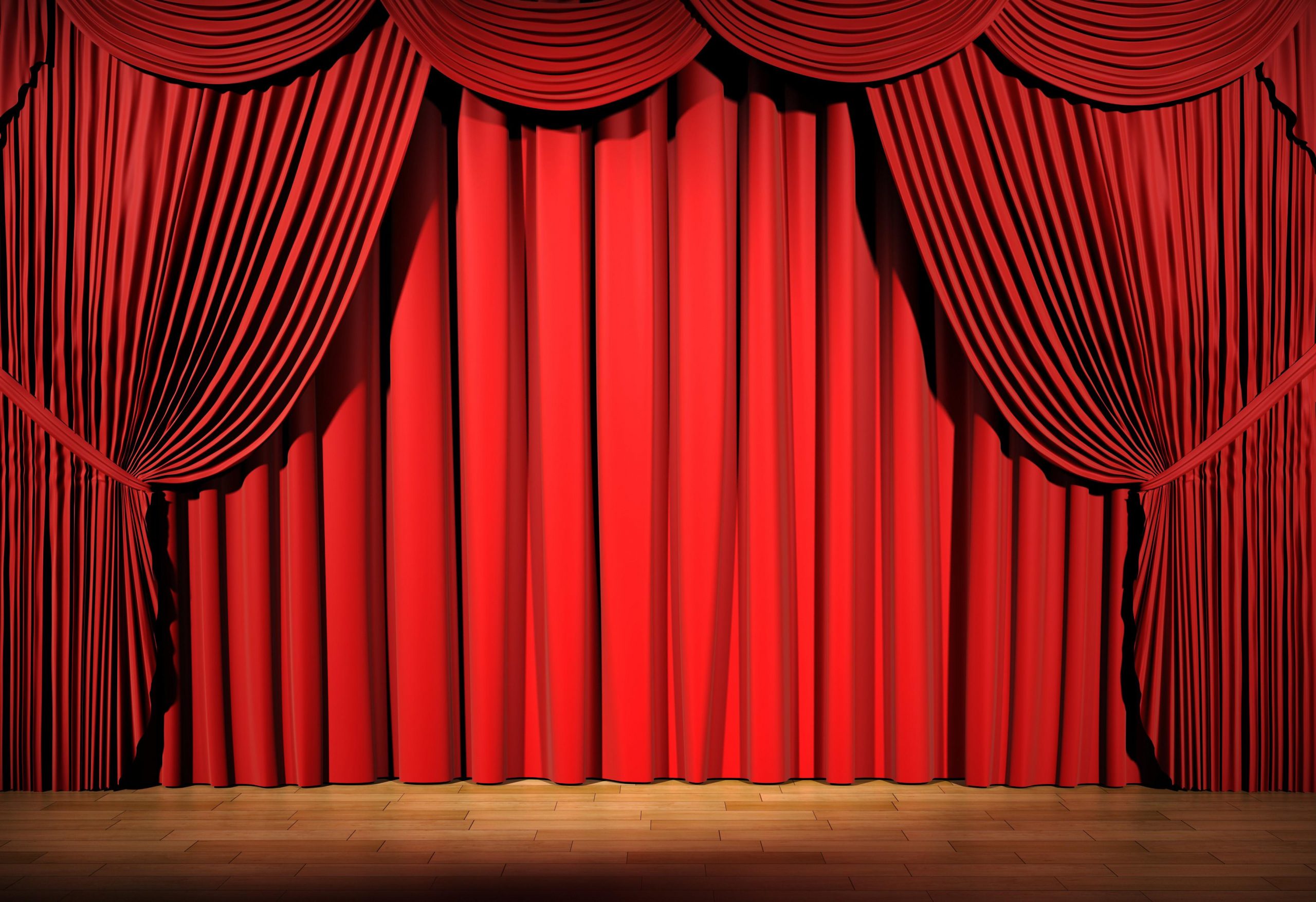 Rèm vải sân khấu rạp chiếu phim màu đỏ booc đô
