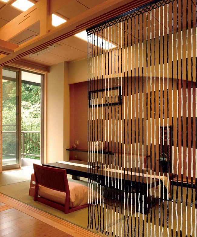 Rèm hạt gỗ mang đến vẻ đẹp sang trọng cho ngôi nhà