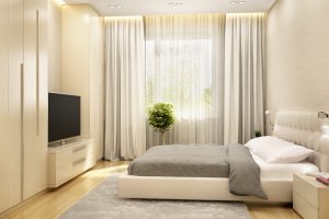 Ý tưởng trang trí với rèm vải phòng ngủ