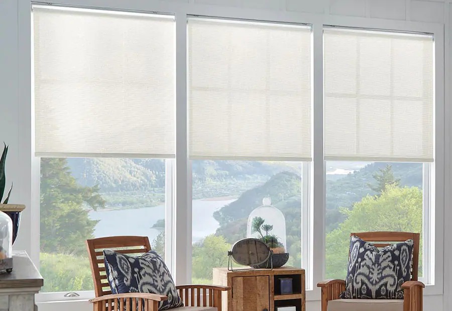 Rèm cuốn chống nắng 70% cho khung cửa sổ 