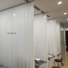 Rèm voan trắng Spa ngăn giường